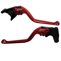 ACCOSSATO Paire de leviers rouges pour Triumph Sprint RS de 1999 à 2003 (CC 1050)