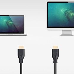 levitantes HDMI-kabel – high-speed kabel 2.0, 4K bij 60 Hz, 18 Gbit/s, 0,5 m, met CCS-driver, zwart, ideaal voor video- en audio-overdracht