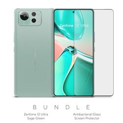 ASUS Zenfone 12 Ultra, EU Officieel, Sage Green, 16GB RAM 512GB Opslag, Snapdragon 8 Gen Elite, 6,78” AMOLED 144Hz, 50MP Gimbal Camera + Screenprotector