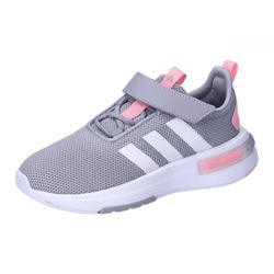 adidas Racer Tr23 Shoes Kids, Zapatillas Unisex - Bambini e ragazzi, Glory Grey Pink Spark Core Black, 32 EU