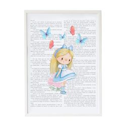 Crochetts Alice bild 33 x 43 x 2 cm flicka