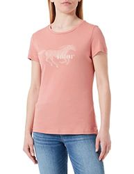 MUSTANG Dames Style Alexia C Print T-Shirt, Desert Sand 7261, XL