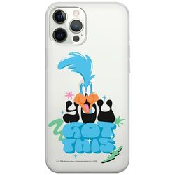 ERT GROUP etui na telefon Iphone 12/12 PRO, case oryginalny i oficjalnie licencjonowany przez Looney Tunes, wzór Roadrunner 003, optymalnie dopasowane, plecki z TPU częściowo przeźroczyste