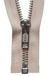 YKK Cremallera Abierta, Metal, No. 572 Beige, 66 cm Length