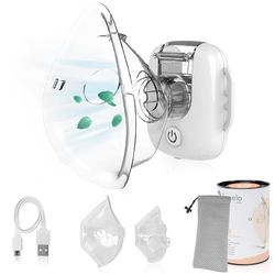 LIONELO Nebi Air Mask inalatore, nebulizzatore per bambini e adulti, silenzioso, compatto e portatile, per malattie dell'apparato respiratorio, infezioni e allergie, inalazione ad alta efficienza