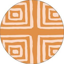 Bonateks, Ronde digitaal bedrukte muismat, antislip onderkant, voor kantoor en thuis, diameter: 22 cm