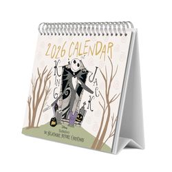 Grupo Erik Desk Calendar 2026 - Disney The Nightmare Before Christmas Calendar 2026 Calendar 2026 Month To View | Monthly Desk Planner, Desktop Gifts Under 10 Pounds | Nightmare Before Christmas Gifts