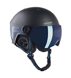 Black Crevice Skihelm SÖLDEN met vizier, zwart mat/blauw, S (51-54)