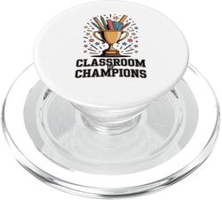 Aula de Campeones Diseño Educativo Motivacional PopSockets PopGrip para MagSafe