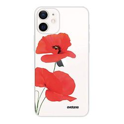 Beschermhoes voor iPhone 12 Mini, papaver