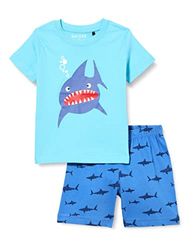 BLUE SEVEN Jungen Pyjama Set di Pigiama, Türkis Orig, 4 Years (Pacco da 2) Bambino