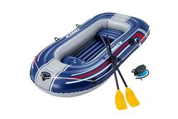 Bateau gonflable Hydro-Force™ Treck X2 255 x 127 x 36 cm avec 2 rames et un gonfleur à pied