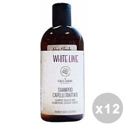 glooke Selected René Blanche White Line Shampoo – Paquete de 12 x 200 g