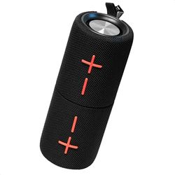 Ibiza - BULLET-TWIN - Altoparlante a batteria ricaricabile 2-in-1 divisibile - Trasforma 1 altoparlante in 2 altoparlanti stereo autonomi - IPX5 - Bluetooth, Micro-SD, AUX - Nero