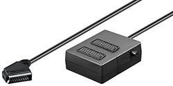 SCART TV Y-adapter voor monitor [1x SCART-stekker - 2x SCART-aansluiting] 0,40m zwart Goobay