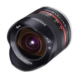 Samyang CSC-Mirrorless - Alvo fotográfico para Fuji X (8 mm, F2.8 II UMC, olho de peixe), preto