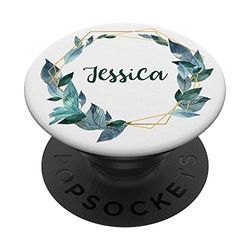 Regalo para mujer - Nombre personalizado de Jessica PopSockets PopGrip: Agarre intercambiable para Teléfonos y Tabletas