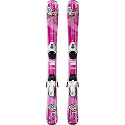 Tecnopro Skidset för barn Skitty Jr. + N TC45 J75 barnskidor, rosa, 110