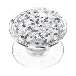 PopSockets: PopGrip - Soporte y Agarre para Teléfonos Móviles y Tablets con un PopTop Intercambiable - Glitter Star Fire
