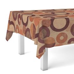 Martina Home Tambre Nappe en Toile Cirée Orange 200 x 140 cm