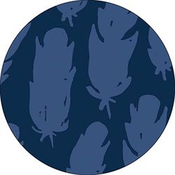 Bonateks, Ronde digitaal bedrukte muismat, antislip onderkant, voor kantoor en thuis, diameter: 22 cm