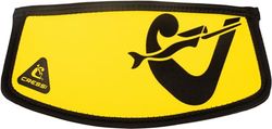 Cressi Simply Neo Mask Strap Cover Yellow/Black - neopreen gordelbescherming voor duik- en snorkelmaskers, geel/zwart, eenheidsmaat, uniseks volwassenen
