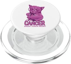 El cáncer no golpea el cáncer testicular de Meowt PopSockets PopGrip para MagSafe