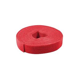 LogiLink KAB0052 buntband av kardborrband, 4 m, röd