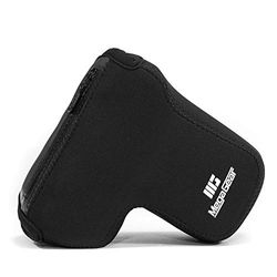 MegaGear - Capa de neoprene ultra leve com mosquetão para Sony Alpha A6500, preto
