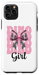 Dino Girl Trex Tyrannosaurus Rex Dinosaur Girl Coquette Bow Case for iPhone 11 Pro