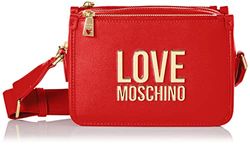 Love Moschino JC4111PP1GLI0, Bandolera Mujer, Rojo, Talla única