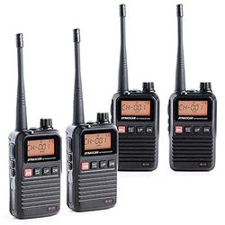 Przenośne radio PMR PNI Dynascan R-10, 0,5 W, 8CH, DCS, CTCSS, radio FM, Quadset z 4 częściami