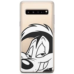 ERT GROUP Custodia per Samsung S10 5G originale e ufficiale Looney Tunes modello Looney Tunes 001 perfettamente adattata alla forma del telefono cellulare, parzialmente trasparente