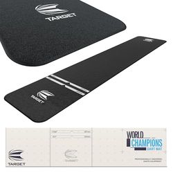 Target Darts 109047 World Champion Tapis pour Dards, Mixte Adulte, Noir
