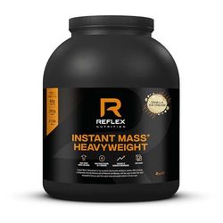 Reflex Nutrition Instant Mass Heavyweight Protein Shake Mix, Mass Gainer, Over 1000 Kcal per Serving, 60 g Protein, Creatine, High Calorie Post Workout or Before Bed, Vanila, 2 kg