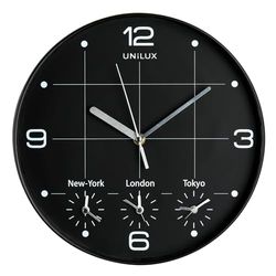 Unilux Wandklok On Time, 30cm, zwart