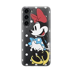 ERT GROUP mobiltelefonfodral för Samsung S23 originalt och officiellt licensierat Disney mönster Minnie 034 optimalt anpassad till formen på mobiltelefonen, gedeeltelijk transparant