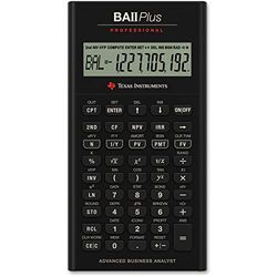 Texas Instruments BA II Plus Professional Calculadora, negro