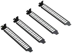 SilverStone SST-Aeroslots-BP - Vented PCI Slot Cover Plate, 4 Pack, black