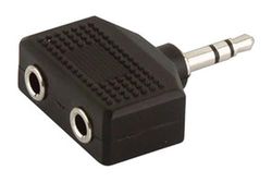 Levitantes Adaptador de Audio estéreo 3.5 mm a 2 Hembras, Ideal para conectar múltiples Dispositivos de Sonido o Auriculares.