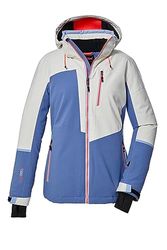 Killtec Giacca da sci da donna con cappuccio rimovibile e paraneve KSW 84 WMN SKI JCKT, blu medio, 36, 39747-000