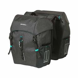 Basil Doppelpacktasche-2179234760, Borsone Unisex Adulto, Nero, 14/16 Litre