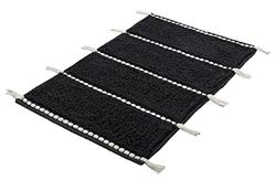 Kleine Wolke Tappeto da bagno Travis, colore: nero, materiale: 100% cotone, dimensioni: 80 x 140 cm