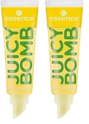 Essence Cosmetics Juicy Bomb Shiny Lucidalabbra, Lucida, Rugiadosa, Brillante, 10 ml (Confezione da 2)