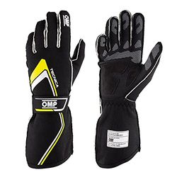 Omp TEKNISKA Handskar my2021 SVART/GUL storlek S FIA 8856-2018