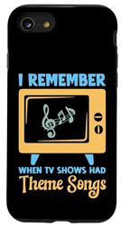 Custodia per iPhone SE (2020) / 7 / 8 Ricordo quando i programmi TV avevano canzoni a tema - Fan TV retrò