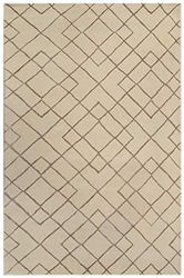 Bakero Highway Wool/Viscose Rug, Wool/Viscose, cream, 183 x 122 x 1.5 cm