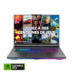Asus ROG STRIX-G16-G614JI-N3082W 16" FHD+ 165 Hz laptop dla graczy Intel Core i7-13650HX RTX 4070 8 GB TGP 140 W 32GB RAM DDR5 1TO SSD MVMe M.2 PCIe4, Windows 11Home AZERTY podświetlenie oświetlenie