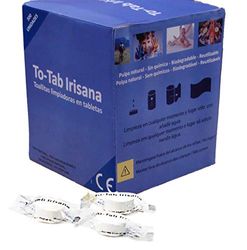 Irisana - Lingettes Compressées en Comprimés - 500 unités - Hypoallergéniques - Fabriquées en Pulpe de Bambou - Écologiques - Biodégradables - Nettoyantes