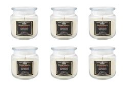 6-pack doftljus i medium jiara, 100% vegetabiliskt vax, vegansk, upp till 80 timmars livslängd - aromaterapi - Tonka - afrodisiakum - Made in Italy - Cereria Di Giorgio